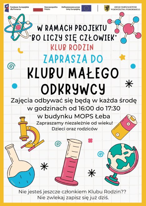 Plakat Klub małego odkrywcy
