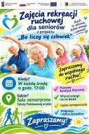 plakat - zajęcia ruchowe dla seniorów